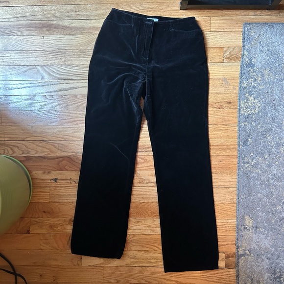 Velvet black vintage pants - Picture 3 of 3